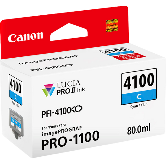Canon PFI-4100 Cyan Pigment Ink Tank