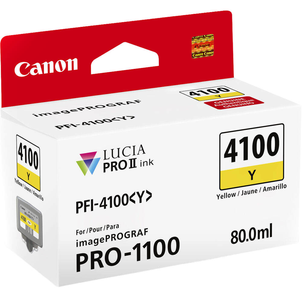 Canon PFI-4100 Yellow Pigment Ink Tank