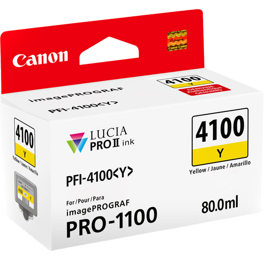 Canon PFI-4100 Yellow Pigment Ink Tank