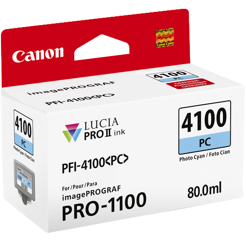Canon PFI-4100 Photo Cyan Pigment Ink Tank
