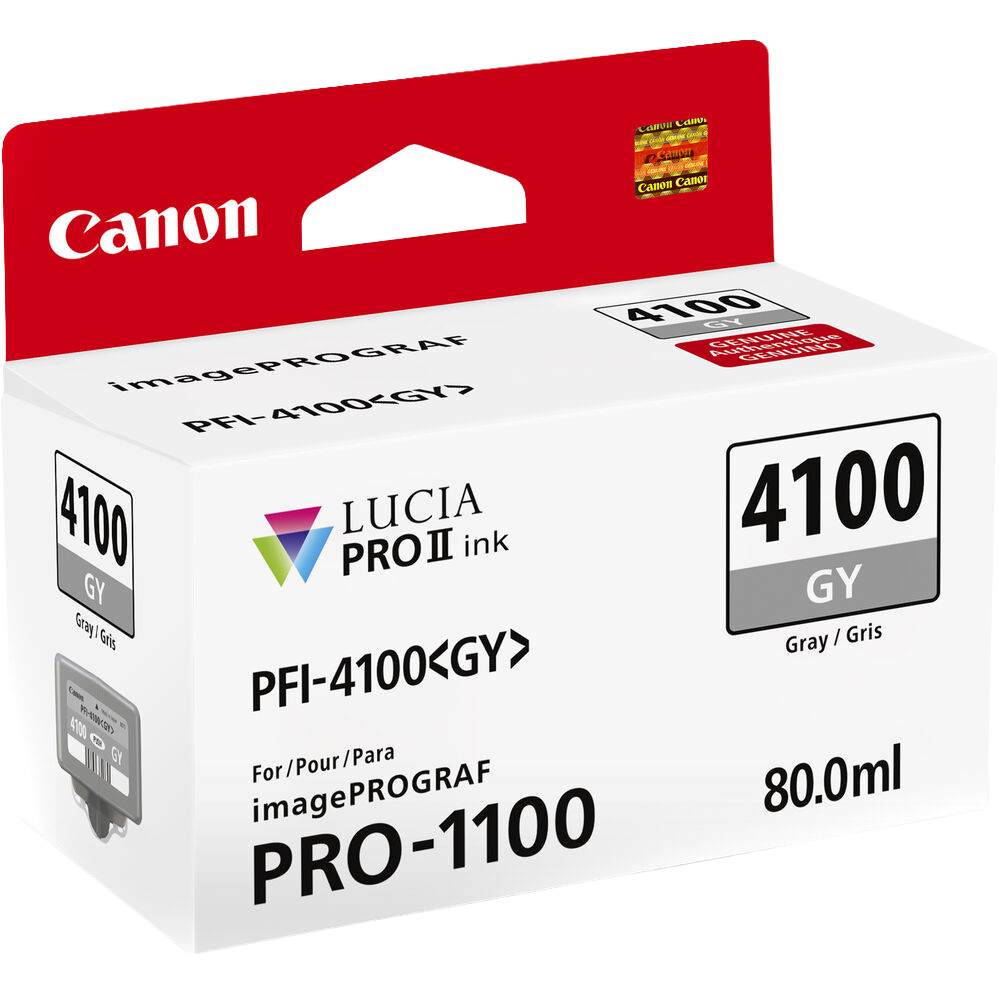 Canon PFI-4100 Gray Pigment Ink Tank