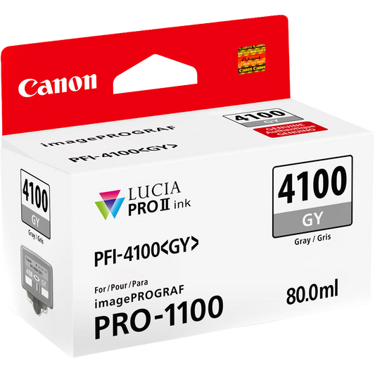 Canon PFI-4100 Gray Pigment Ink Tank