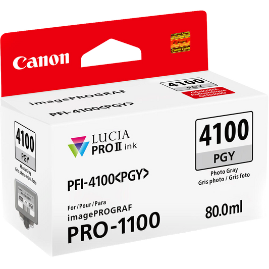 Canon PFI-4100 Photo Gray Pigment Ink Tank