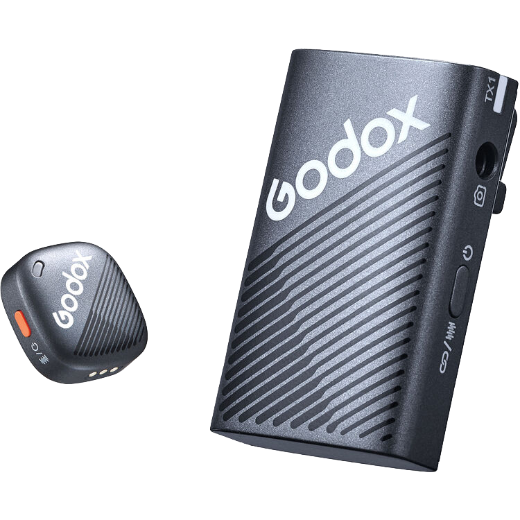 Godox Cube-C 2-Person Wireless Microphone System for Cameras and Mobile Devices (2.4 GHz, Black)