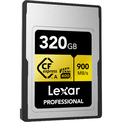 Lexar 320GB Professional CFexpress Type A Card GOLD Series