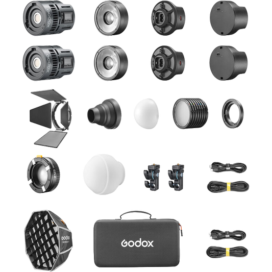 Godox RS60R RGB LED Monolight 2-Light Kit