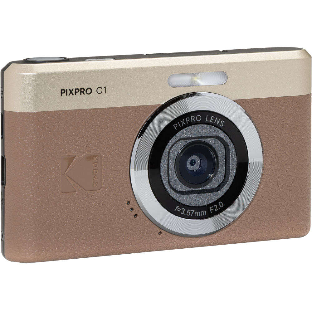 Kodak PIXPRO C1 Compact Digital Camera (Brown)