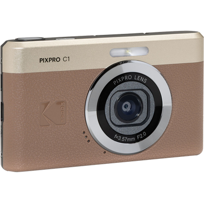 Kodak PIXPRO C1 Compact Digital Camera (Brown)