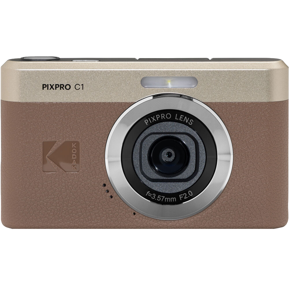 Kodak PIXPRO C1 Compact Digital Camera (Brown)