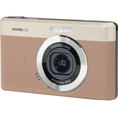 Kodak PIXPRO C1 Compact Digital Camera (Brown)