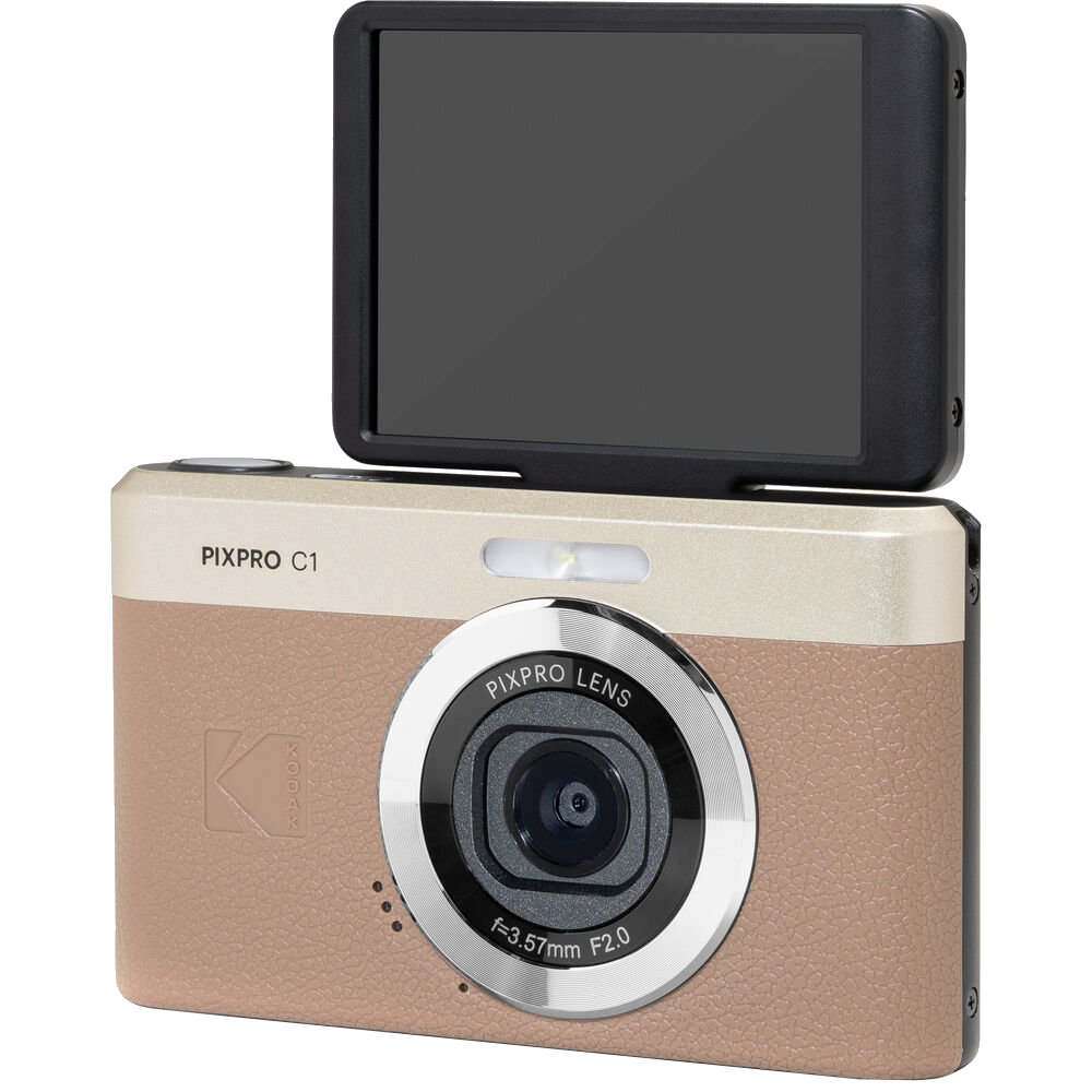 Kodak PIXPRO C1 Compact Digital Camera (Brown)