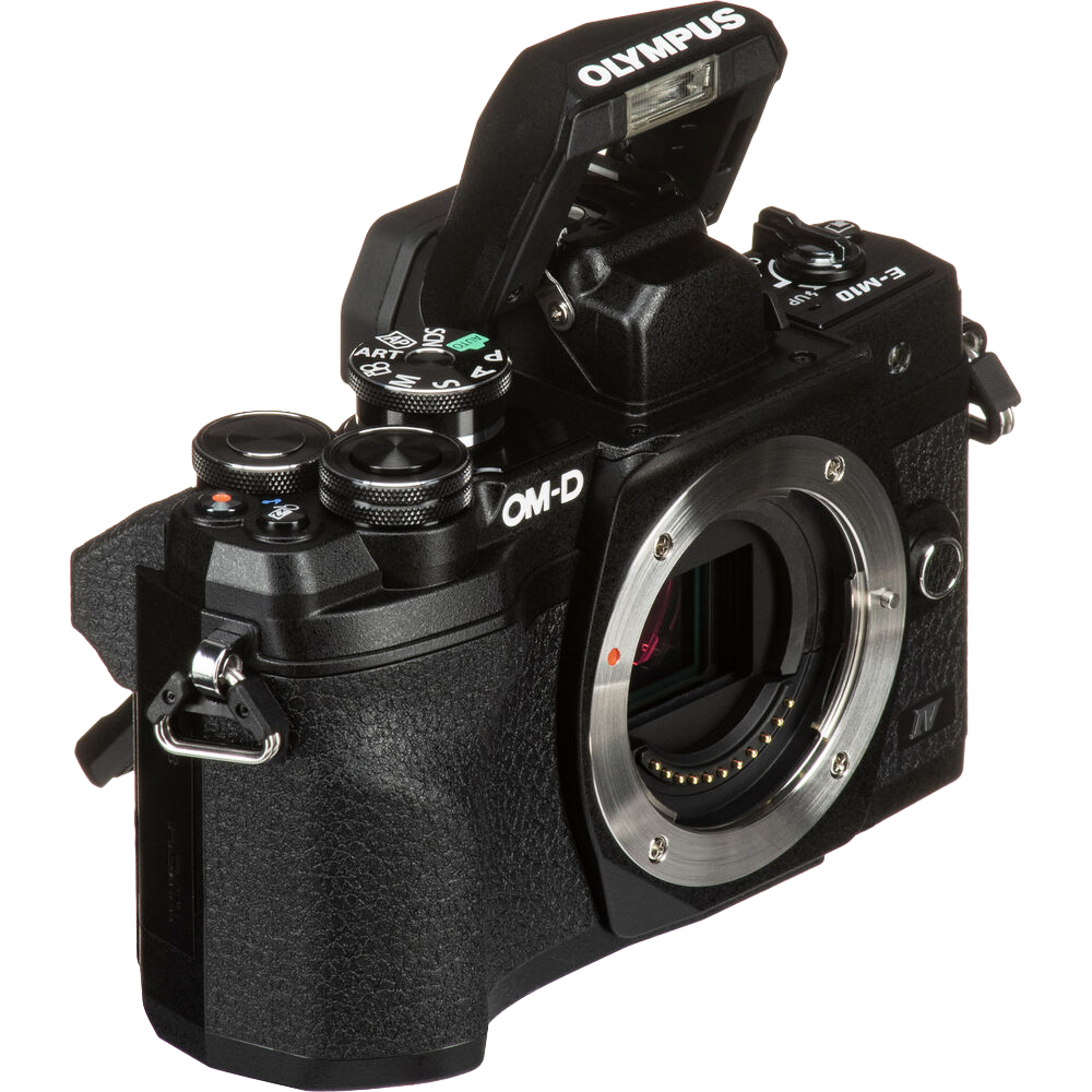 Olympus OM-D E-M10 Mark IV Mirrorless Camera (Black)
