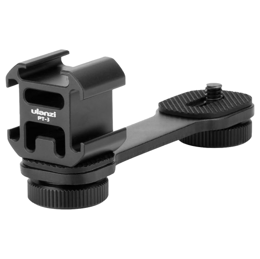 ULANZI PT-3 Triple Cold Shoe Mounts Plate