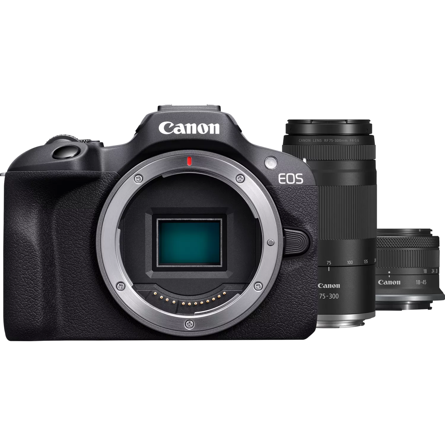Canon EOS R100 Mirrorless Camera + RF-S 18-45mm F4.5-6.3 IS STM Lens ...
