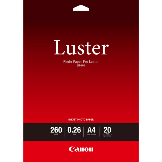 Canon LU-101 Luster Photo Paper Pro A4 - 20 Sheets