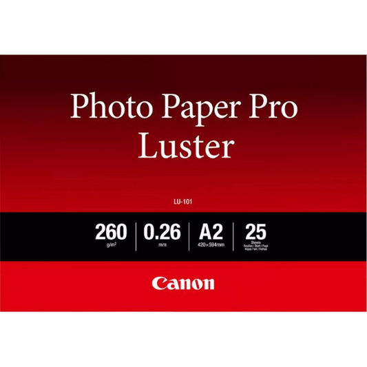 Canon LU-101 Luster Photo Paper Pro A2 - 25 Sheets