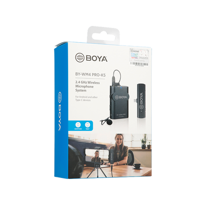 Boya BY-WM4 Pro-K5  2.4 GHz Wireless Microphone System