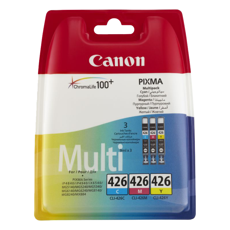 Canon CLI-426 C/M/Y Ink Cartridges – Multipack