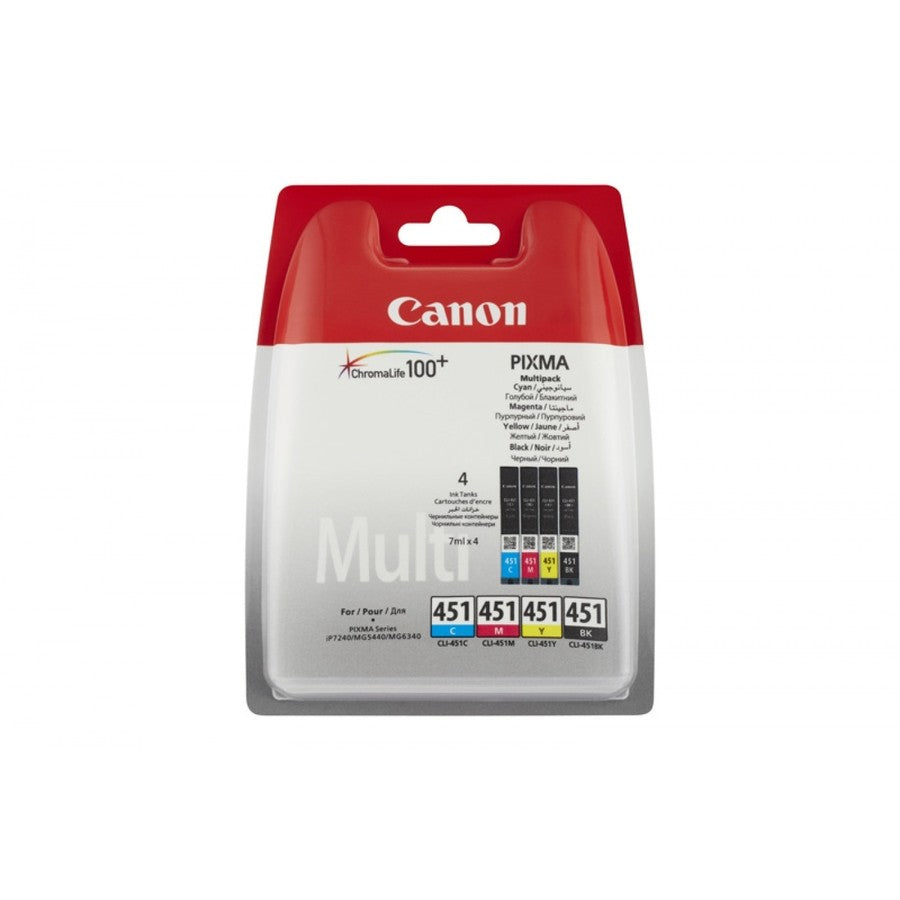 Canon CLI-451 BK/C/M/Y Ink Cartridge Multipack