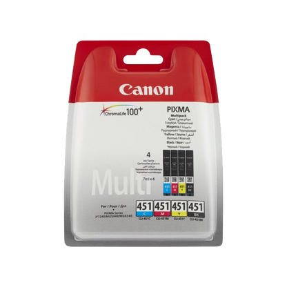 Canon CLI-451 BK/C/M/Y Ink Cartridge Multipack