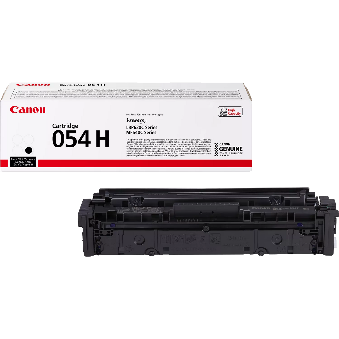 Canon 054 H High Yield Toner Cartridge, Black