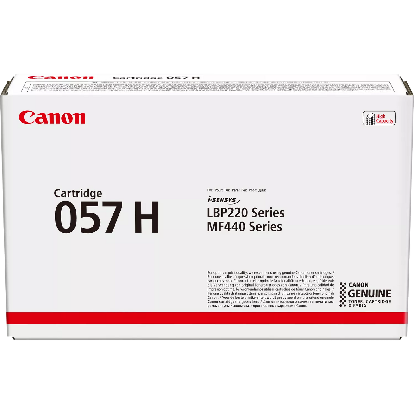 Canon  057 H High Yield Toner Cartridge, Black