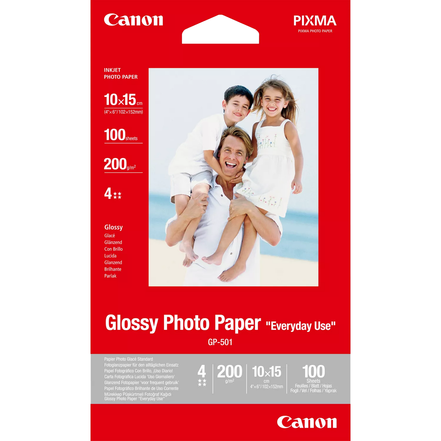 Canon GP-501 Glossy Photo Paper 10x15cm (200g) - 100 Sheets