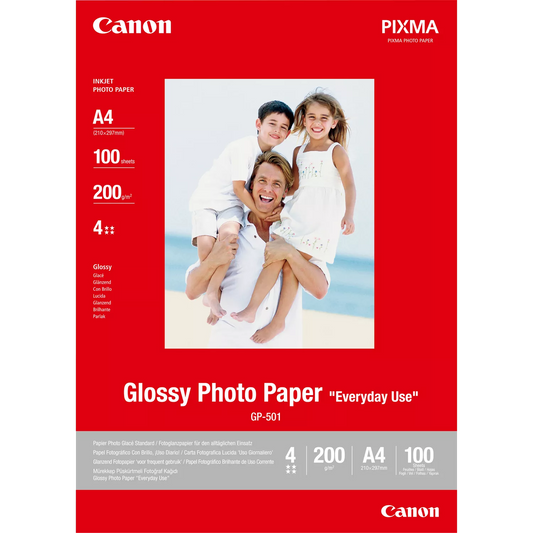 Canon GP-501 Glossy Photo Paper A4 (200g) - 100 Sheets