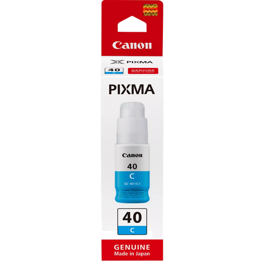 Canon GI-40 C, High Yield, Ink Bottle, Cyan