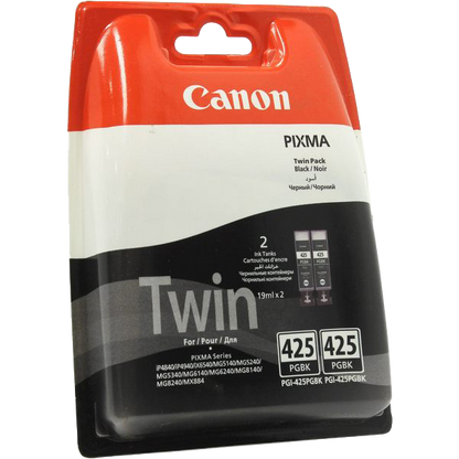 Canon 425 Black Cartridge Twin Pack (PGI-425 BK Twin Pack)