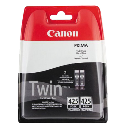 Canon 425 Black Cartridge Twin Pack (PGI-425 BK Twin Pack)