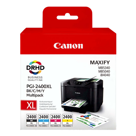 Canon PGI-2400XL High Yield BK/C/M/Y Ink Cartridge Multipack