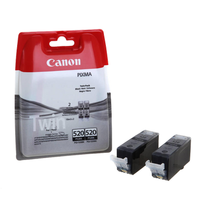 Canon PGI-520BK Black Ink Cartridge (Twin Pack)