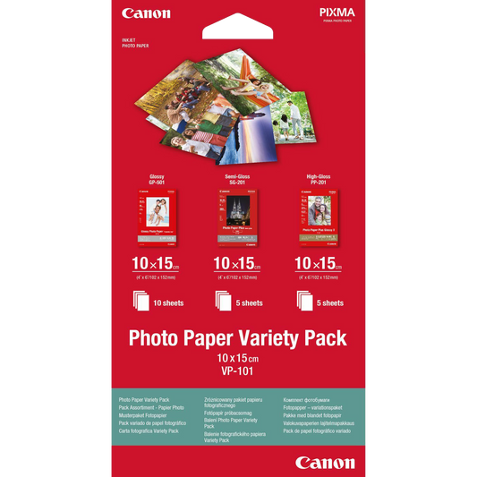 Canon Photo Paper Variety Pack VP-101 10x15cm