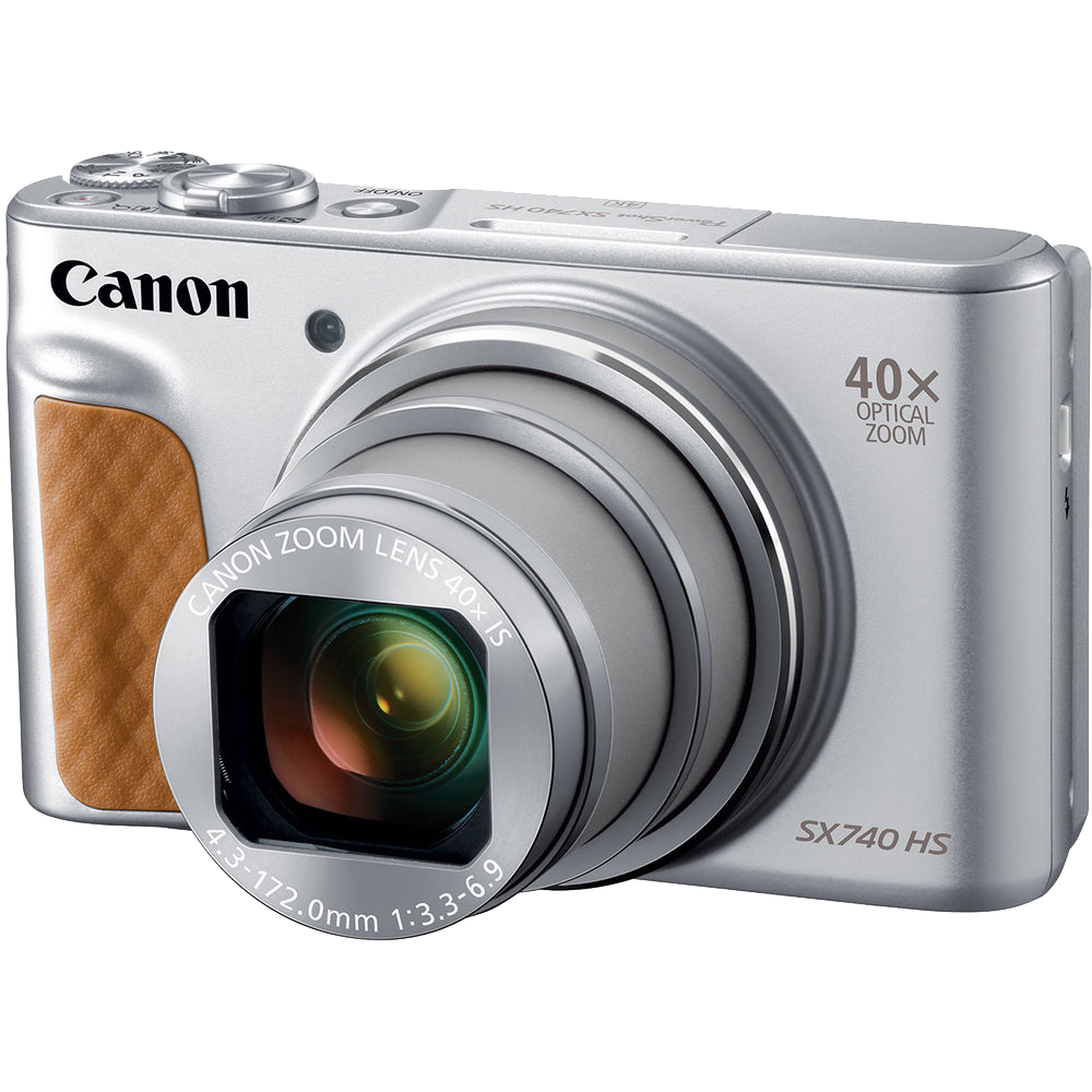 Canon PowerShot SX740 HS Camera Travel Kit (Silver)