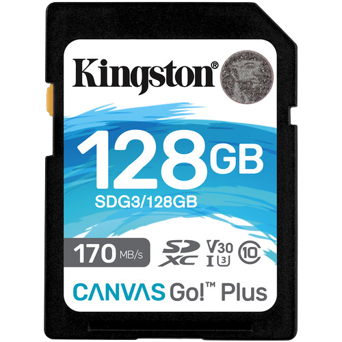 Kingston 128GB Canvas Go! Plus UHS-I SDXC Memory Card