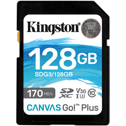 Kingston 128GB Canvas Go! Plus UHS-I SDXC Memory Card