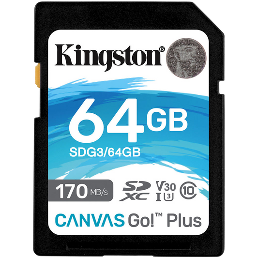 Kingston 64GB Canvas Go! Plus UHS-I SDXC Memory Card