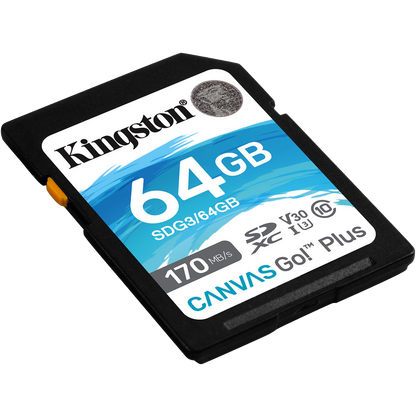 Kingston 64GB Canvas Go! Plus UHS-I SDXC Memory Card