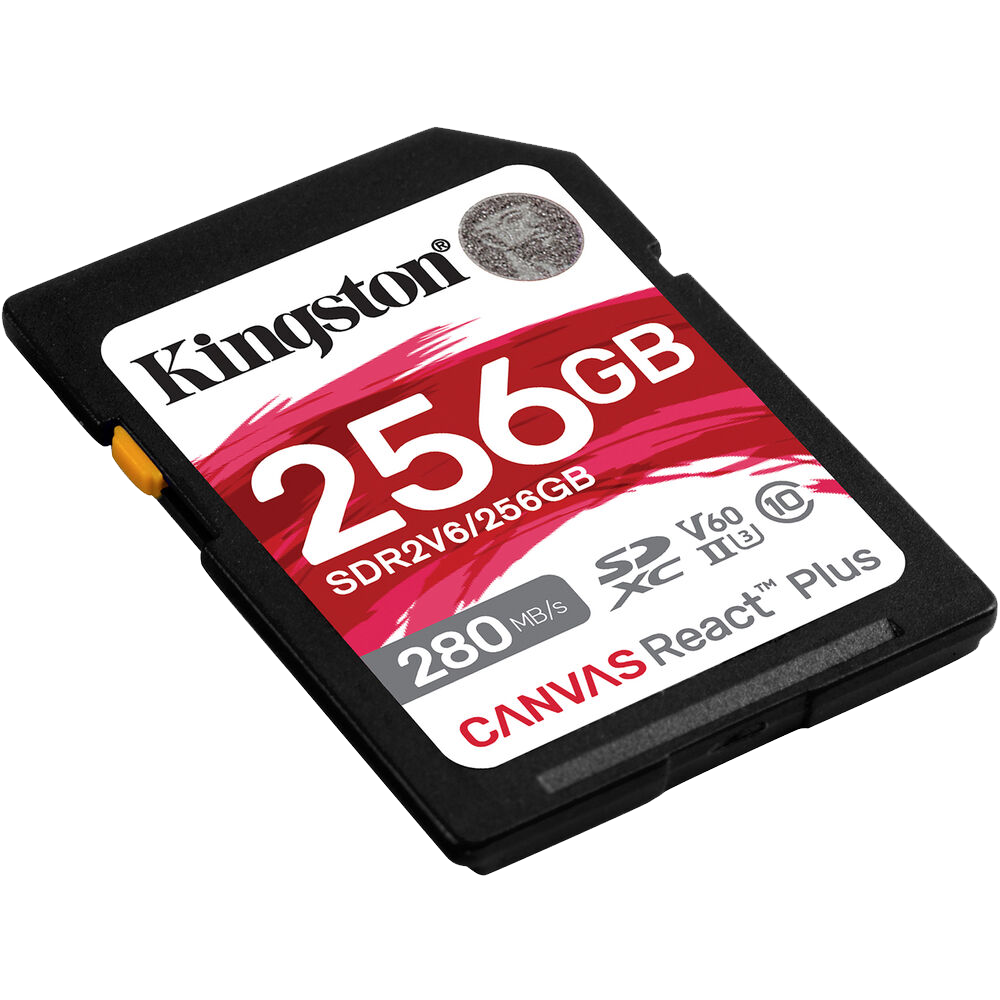 Kingston 256GB Canvas React Plus UHS-II SDXC Memory Card