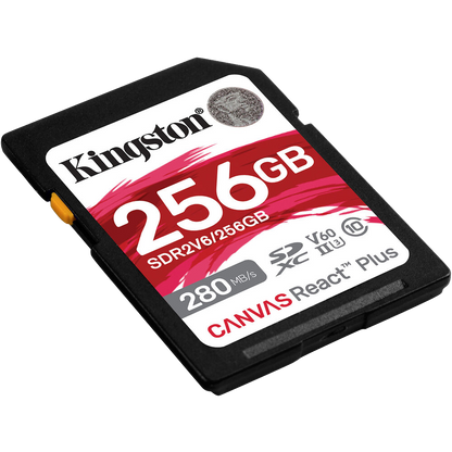 Kingston 256GB Canvas React Plus UHS-II SDXC Memory Card