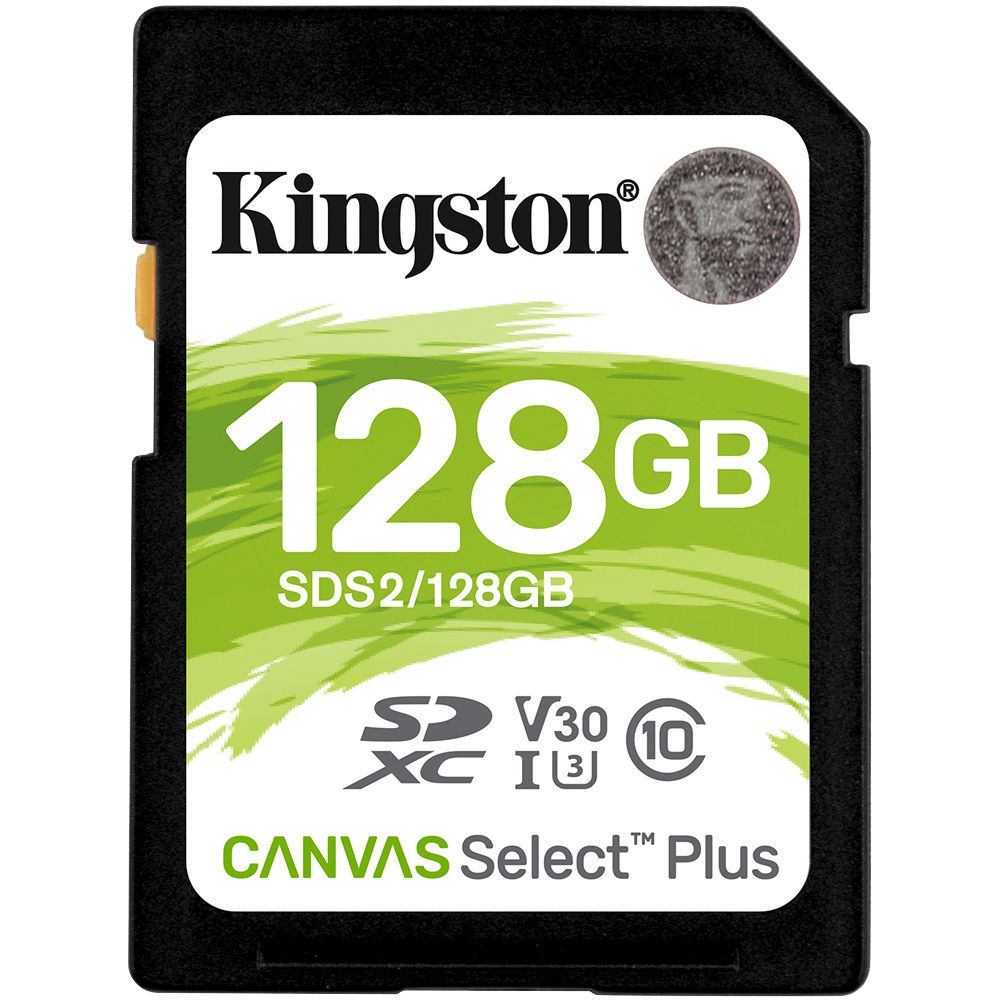 Kingston 128GB Canvas Select Plus UHS-I SDXC Memory Card