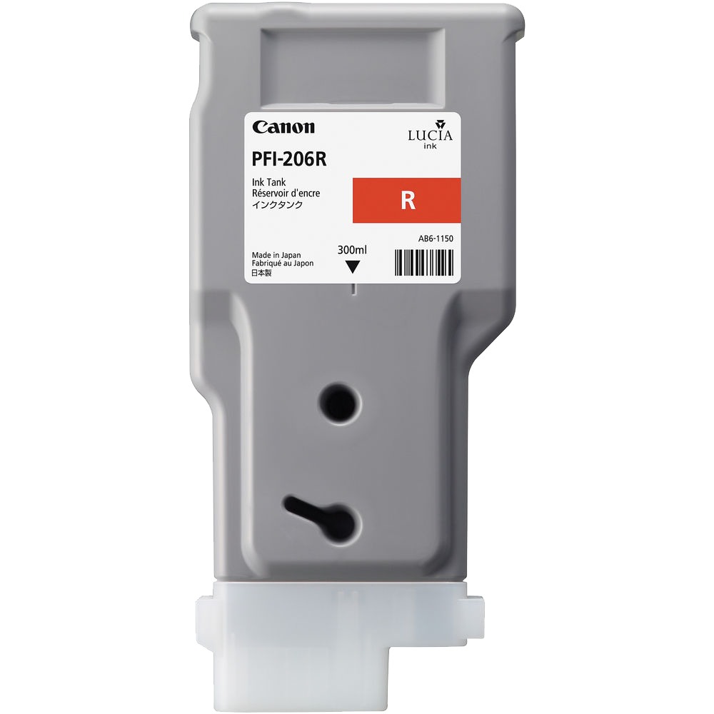 Canon PFI-206 Red Ink Cartridge (300 ml)