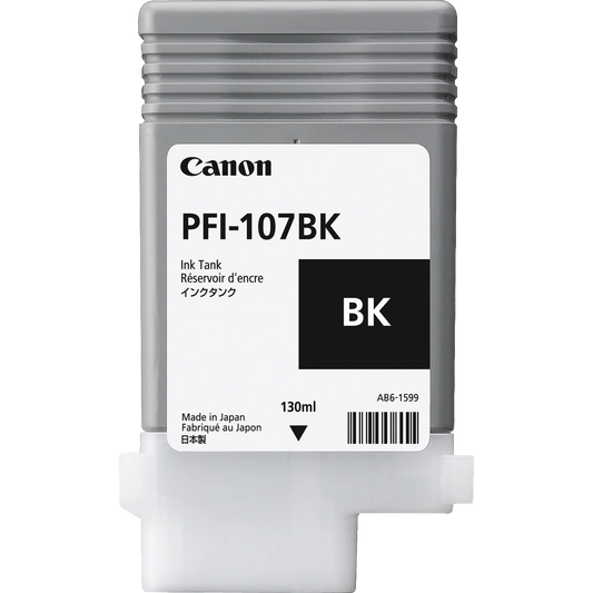 Canon PFI-107BK Black Ink Cartridge (130 ml)