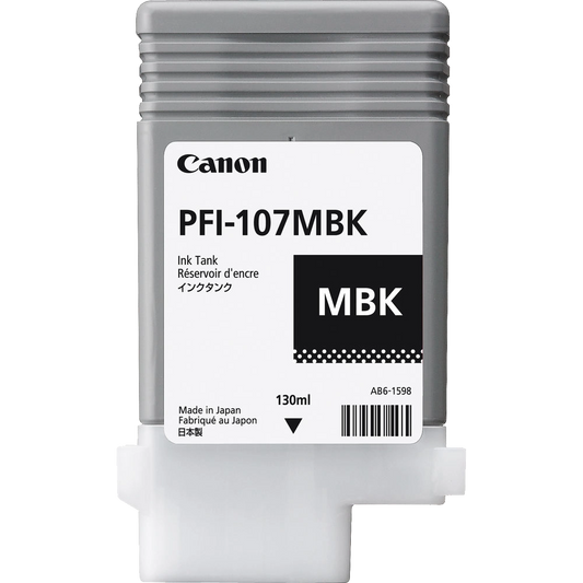 Canon PFI-107MBK Matte Black Ink Cartridge (130 ml)