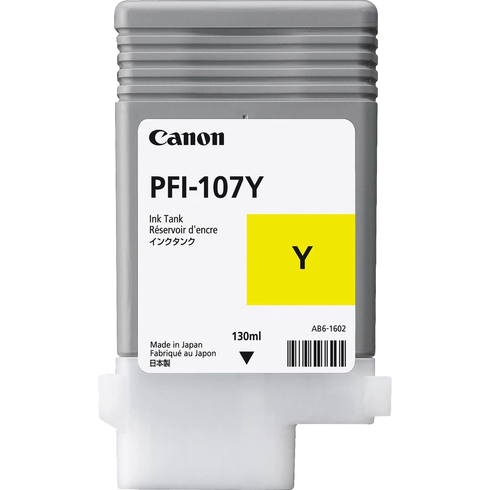 Canon PFI-107Y Yellow Ink Cartridge (130 ml)