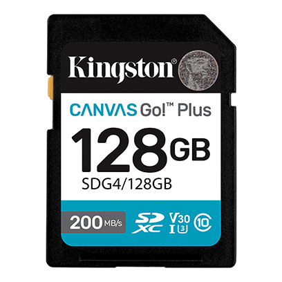 Kingston 128GB Canvas Go! Plus UHS-I SDXC Memory Card