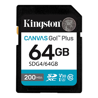 Kingston 64GB Canvas Go! Plus UHS-I SDXC Memory Card