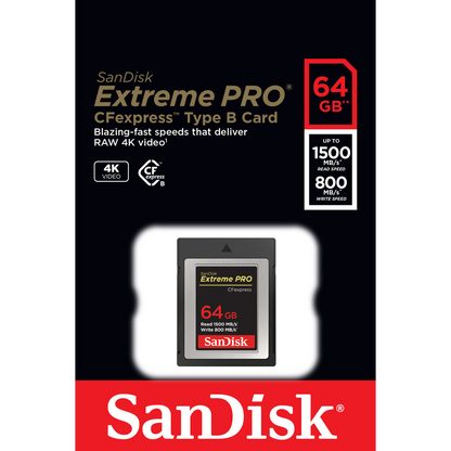 SanDisk 64GB Extreme PRO CFexpress Card Type B