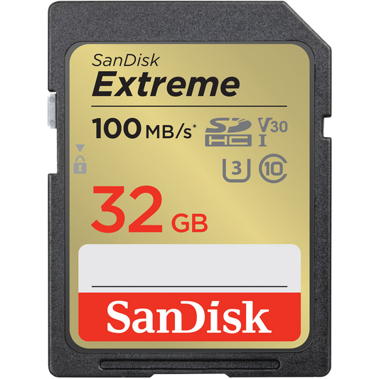 SanDisk 32GB Extreme UHS-I SDHC Memory Card